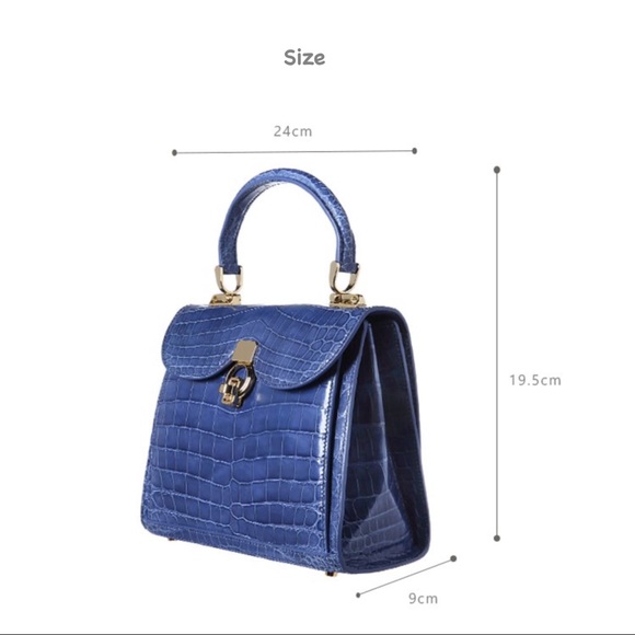 Pre-Order D’MOM HebillaNile CrocodileBelly handbag - Picture 3 of 8